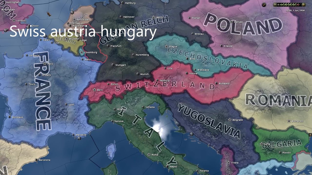 When Swiss is big - Hoi4 Timelapse
