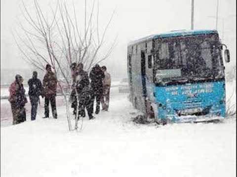 Erzurum'da Kar