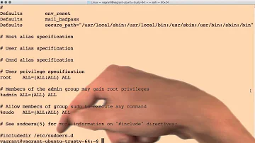 Introduction to etc sudoers