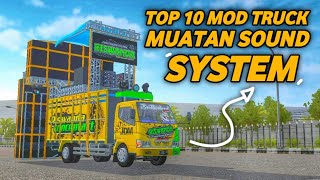 TOP 10 MOD TRUCK MUATAN SOUNDSYSTEM | MOD BUSSID screenshot 2