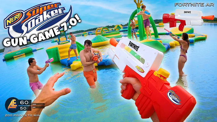 NERF GUN GAME | SUPER SOAKER EDITION 7.0! (Nerf Fi...