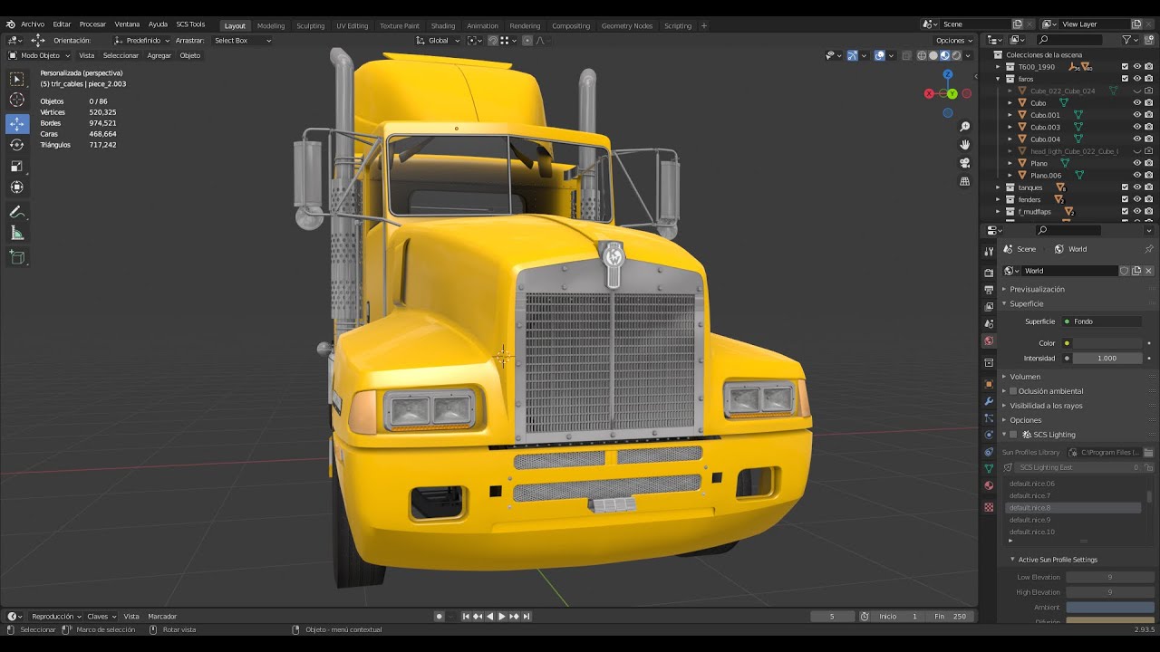 Ats Blender Project TRABAJANDO EL T600A 90'S |BLENDER 2.93|ATS 1.45 - YouTube