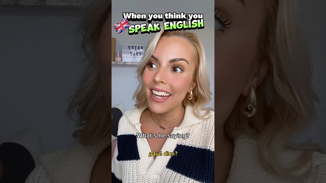 The cheek of her saying that… 😏🇬🇧🇪🇸 #learnenglish #comedy #spanish