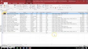 Access Ch. 4 Walk-through Part 3