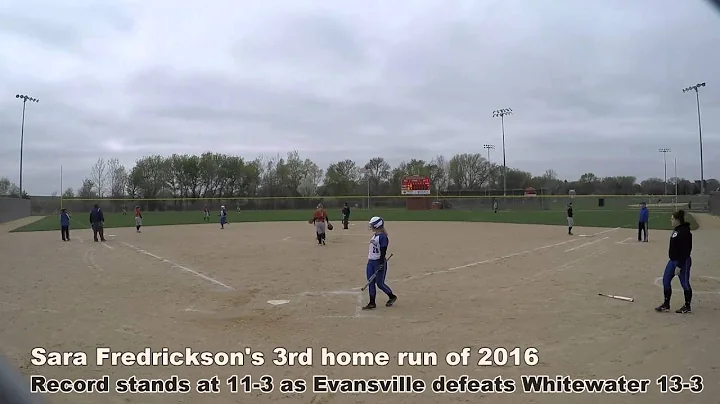 Sara Fredrickson (2018 catcher) hits 3rd home run ...
