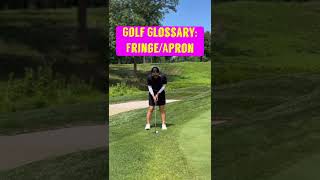 Golf Glossary: fringe, apron, collar• Club selection recommendations from the fringe! #shorts