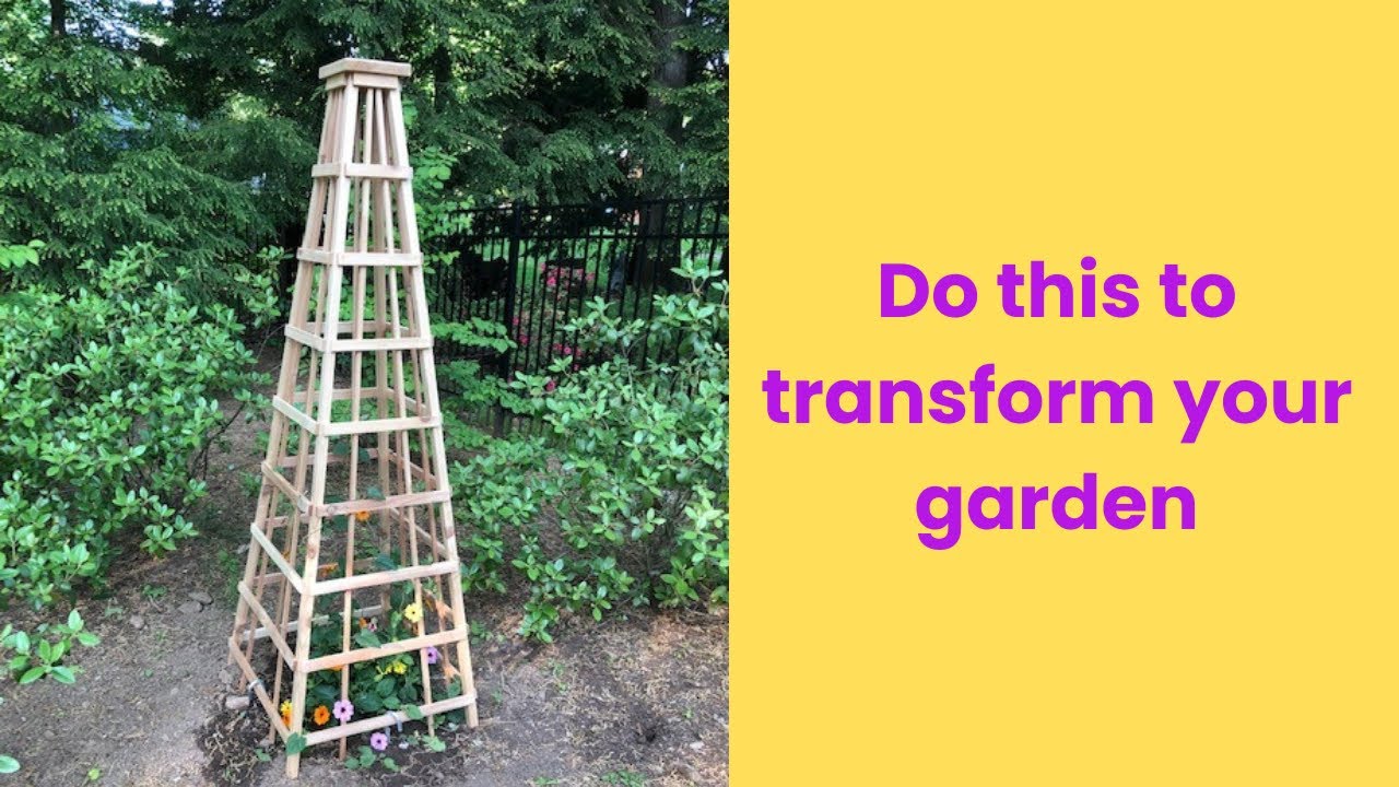 How to make an Obelisk / Garden Trellis / DIY YouTube