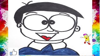 Como dibujar a Nobita paso a paso - Doraemon | How to draw Nobita - Doraemon - Paso a Paso 😀👍