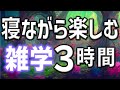 【眠れる男性の声】寝ながら楽しむ雑学朗読3時間【睡眠用・寝ながら聴ける】