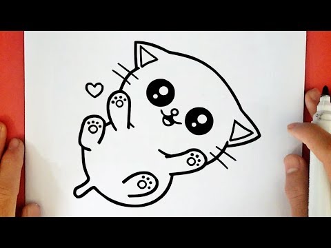 Video: How To Draw A Beautiful Kitten