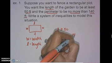 Systems of Linear Inequalities Word Problems notes