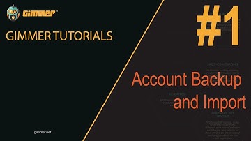 [English] Tutorial #1 - Account Backup and Import