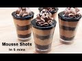 Chocolate Mousse Cake Shots In 5 Mins | Easy New Year Special | चॉकलेट मूज केक सॉट्स बनाए 5 मिनट में