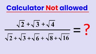 Can you Simplify the Expression without using a Calculator | EasyMaths Net Worth
