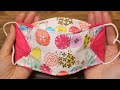 5 Minutes ORIGAMI mask🌟 Simple 3D mask sewing tutorial - DIY at home
