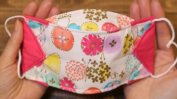 5 Minutes ORIGAMI mask🌟 Simple 3D mask sewing tutorial - DIY at home