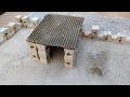 How to make a mini house | homemade mini home | cement mini home | mini hut science project