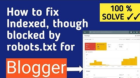 How to fix Indexed, though blocked by robots.txt for blogger Error 2020 in Hindi Solved | Techzauto