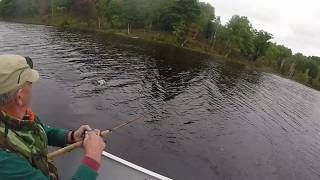 20180921 Dad Catching a Small Waters Crappie