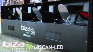 IBIZA LIGHT 8-CHANNEL DMX LED MULTI SCAN L8SCAN-LED 15-1074