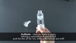 Refillable Airless Pump Bottle 1fl. oz.