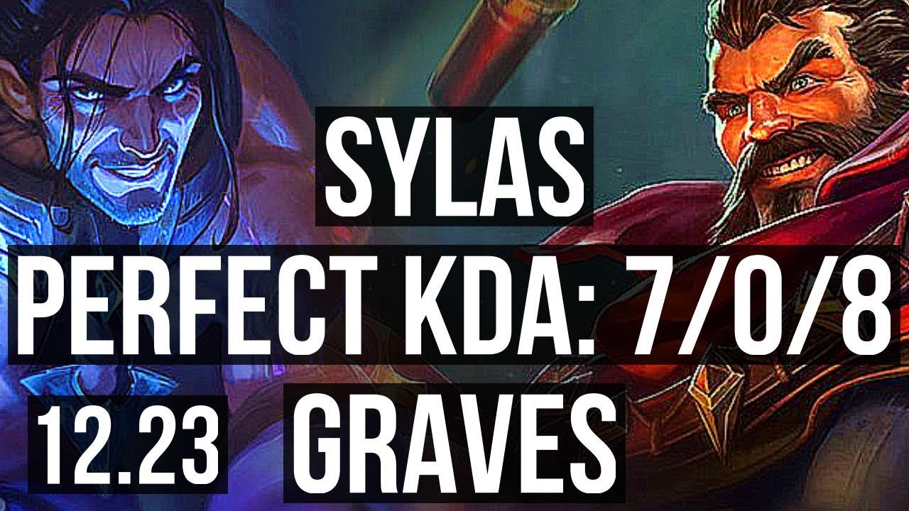 SYLAS vs GRAVES (JNG) | 7/0/8, Godlike, Rank 13 | KR Challenger | 12.23