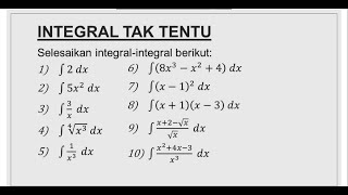 INTEGRAL TAK TENTU