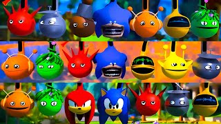 Incredibox Sprunki Otamatone Sonic Версия 1 против Sonic Версия 2 против Sonic Версия 3