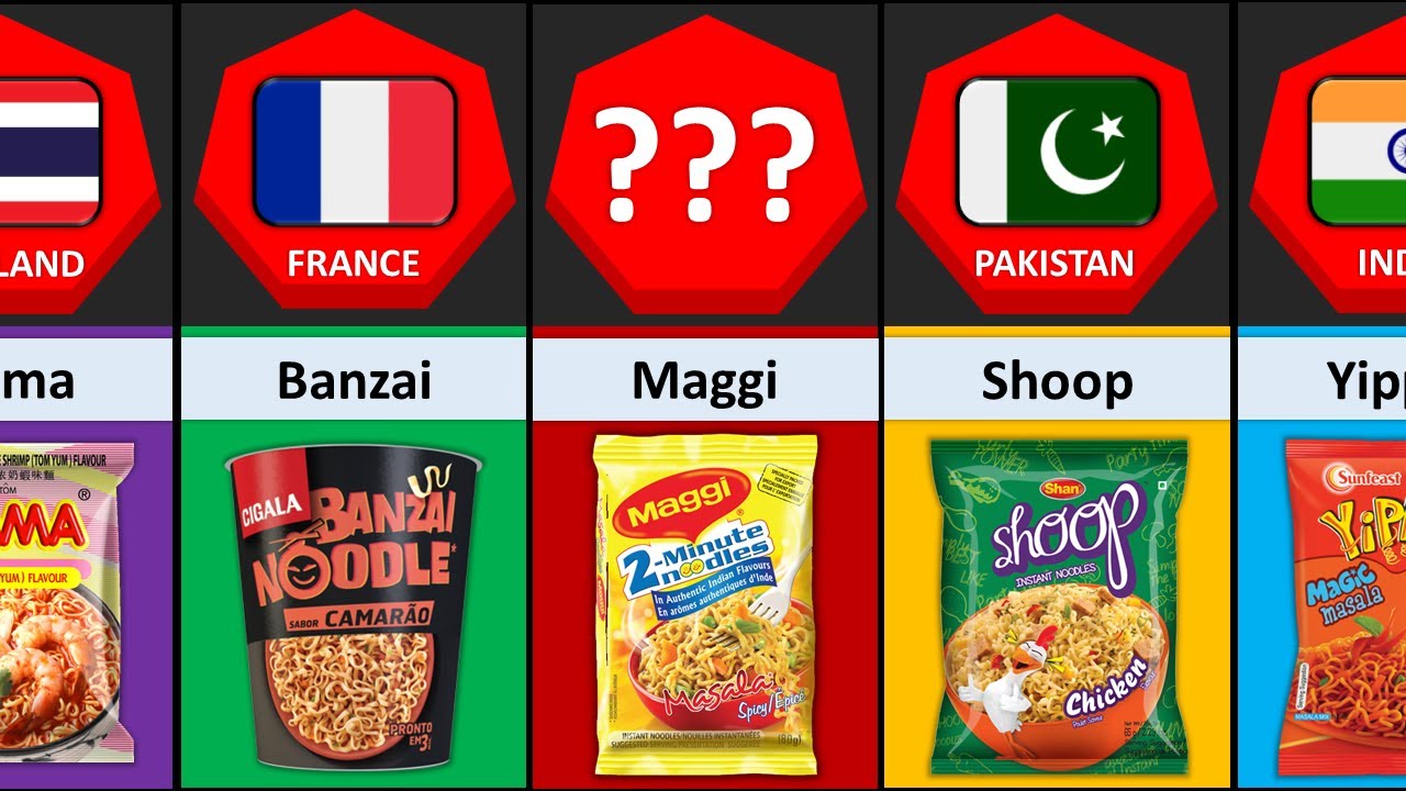 NOODELS From Different Countries