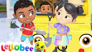 Rain Rain Go Away| Lellobee City Farm, Sing Along Songs for Kids