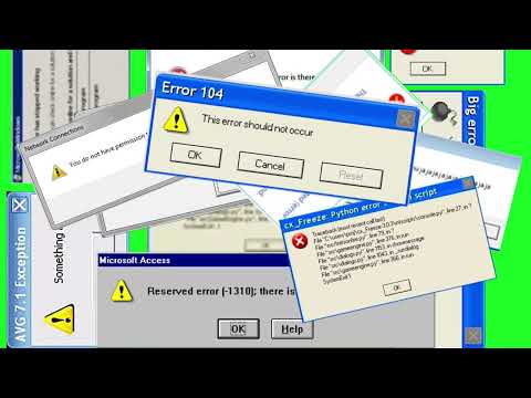 PC falling extreme errors windows xp green screen ultimate infinity errors 10%