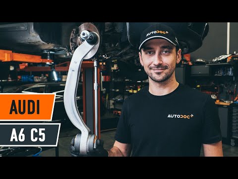 How to change front suspension arm on AUDI A6 C5 Avant