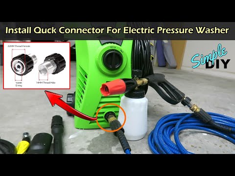 How To Install Quick Connect On Pressure Washer