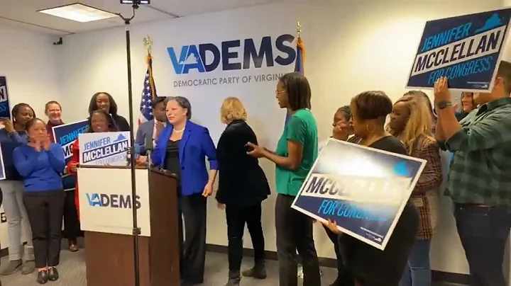State Sen. Jennifer McClellan speaks about electio...