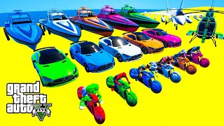 GTA 5 Mods Stunt Super Car Racing Challenge Driving By Trevor on Super Cars, Off Road Jeeps Planes