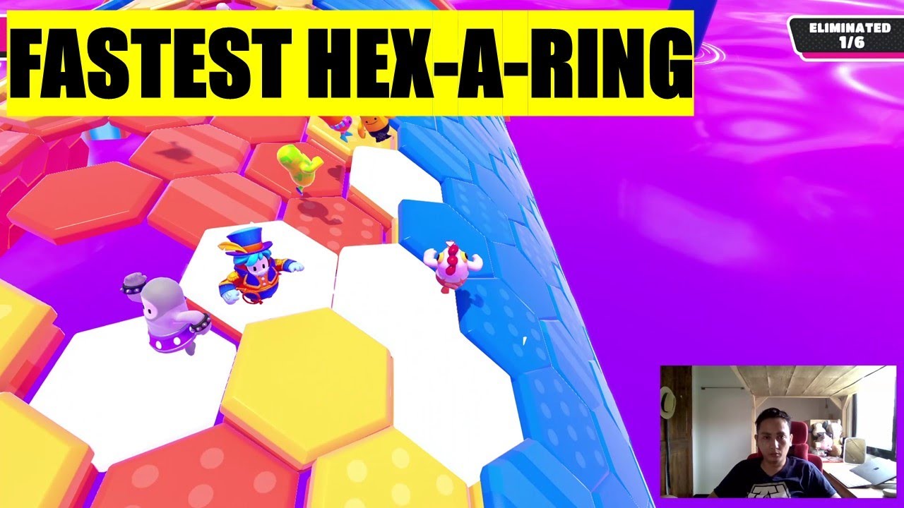 FASTEST HEX-A-RING - Fall Guys Gameplay 60fps - YouTube