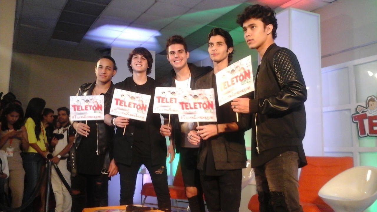 CNCO TELETON ECUADOR 2016 RUEDA DE PRENSA