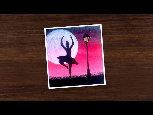 Original Drawing, Painting, Scenery, Color Drawing, Dancing Girl