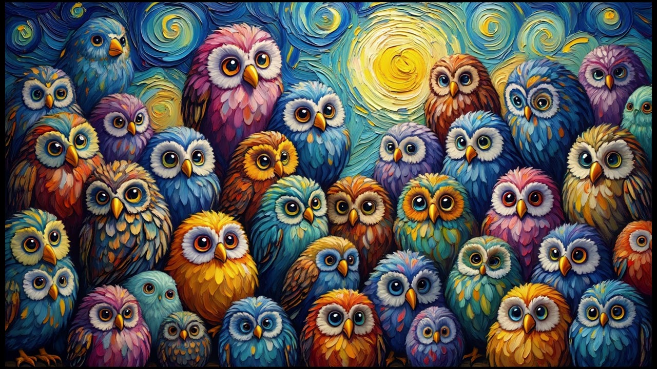 OWL | TV Art Screensaver for TV Wallpaper | Vista Frame
