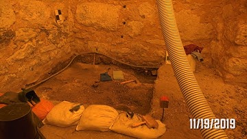 Archaeology Update - Water Proofed Excavation Unit at the South Side of the Church