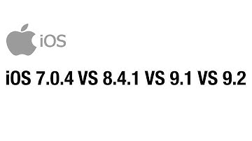 iOS 7.0.4 VS 8.4.1 VS 9.1 VS 9.2 Test