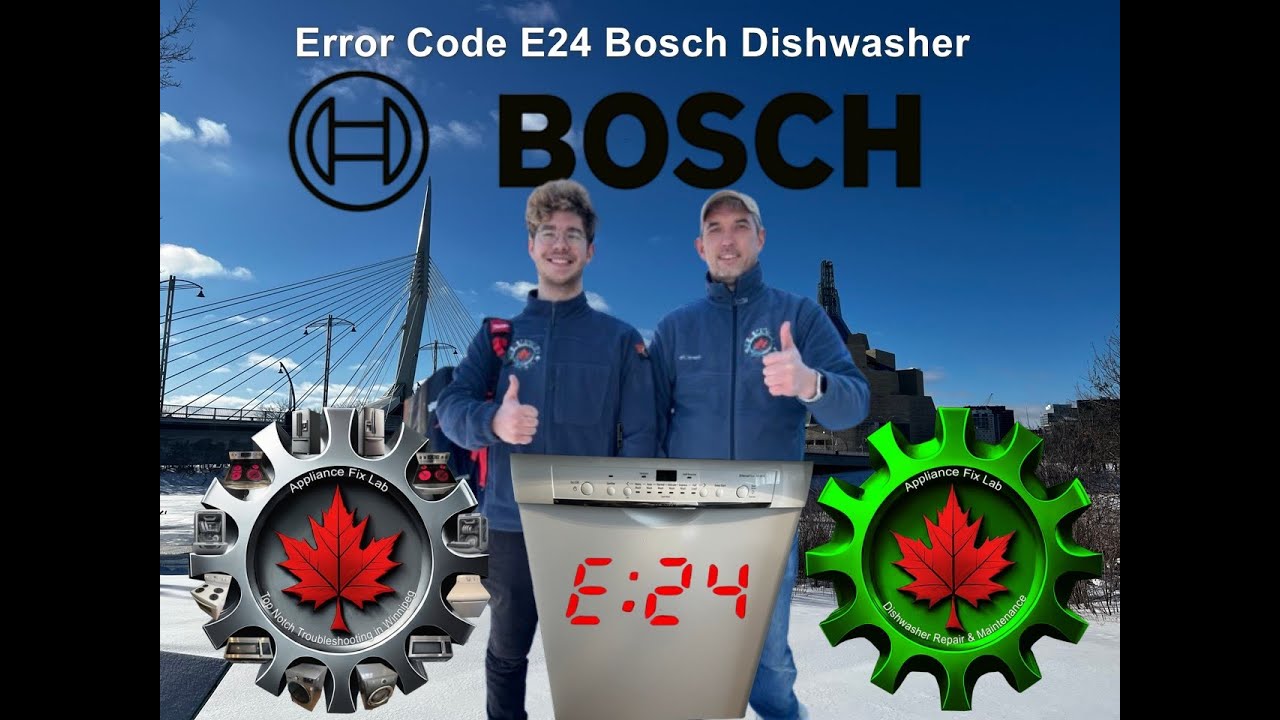 Bosch dishwasher E24 not draining drain pump diagnosis and verified fix ...