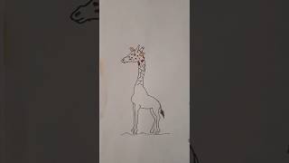 # Shorts # How To Draw A Giraffe For Kids # Youtube Video