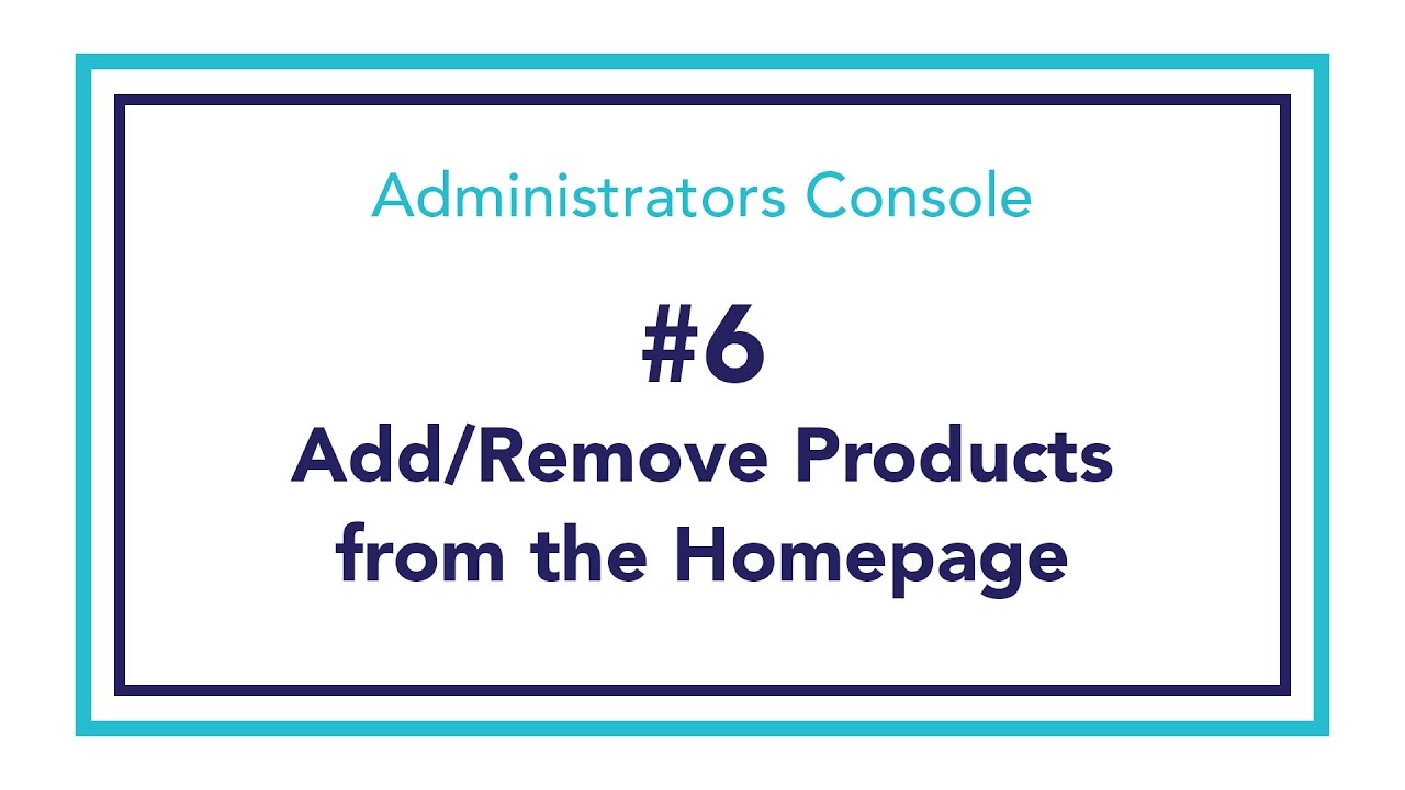 Administrators Console Guide - #6 - YouTube