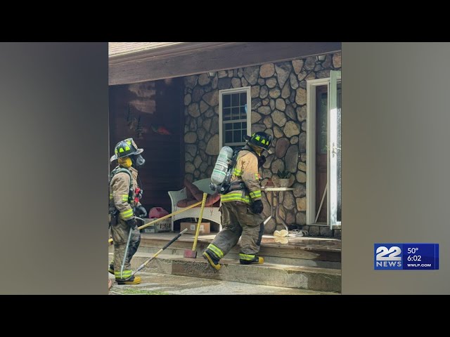 Monson firefighters assist Stafford with house fire