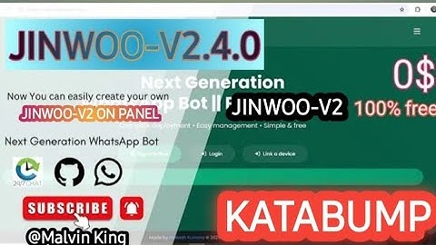 How to Deploy Update JINWOO-V2 WhatsApp Bot on Panel for Free 24/7 || WhatsApp Tricks