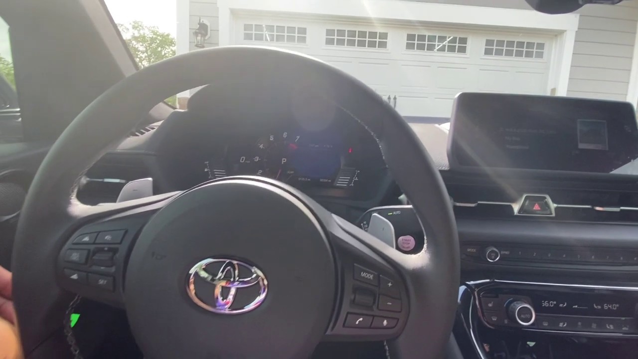 Programming the garage opener on a 2020 A90 Supra