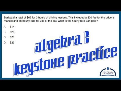 Algebra 1 KEYSTONE Practice - Writing and Solving a Two-Step Equation Word Problem