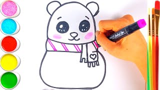 Bolalar Uchun ayiq rasm chizish | Draw a Bear for children | Рисуем мишку для детей