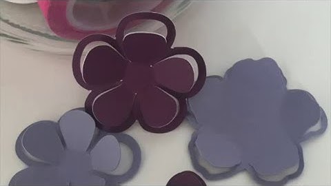 ScanNCut Canvas 3D Flowers Tutorial